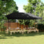 Party Tent 292 x 580 x 315 cm Sort Oxford stof