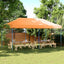 Party Tent Orange 292 x 580 x 315 cm Oxford stof