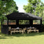 Party Tent 292 x 580 x 315 cm Sort Oxford stof