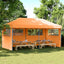 Party Tent 292 x 580 x 315 cm Orange Oxford stof