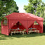 Party Tent 292 x 580 x 315 cm Bordeaux Oxford stof