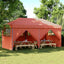 Party Tent 292 x 580 x 315 cm Terrakotta Oxford stof
