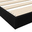 Gulv seng ramme Sort eg 75 x 190 cm Konstrueret træ