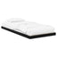 Gulv seng ramme Sort eg 75 x 190 cm Konstrueret træ