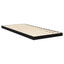Gulv seng ramme Sort eg 75 x 190 cm Konstrueret træ