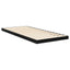 Gulv seng ramme Sort eg 75 x 190 cm Konstrueret træ
