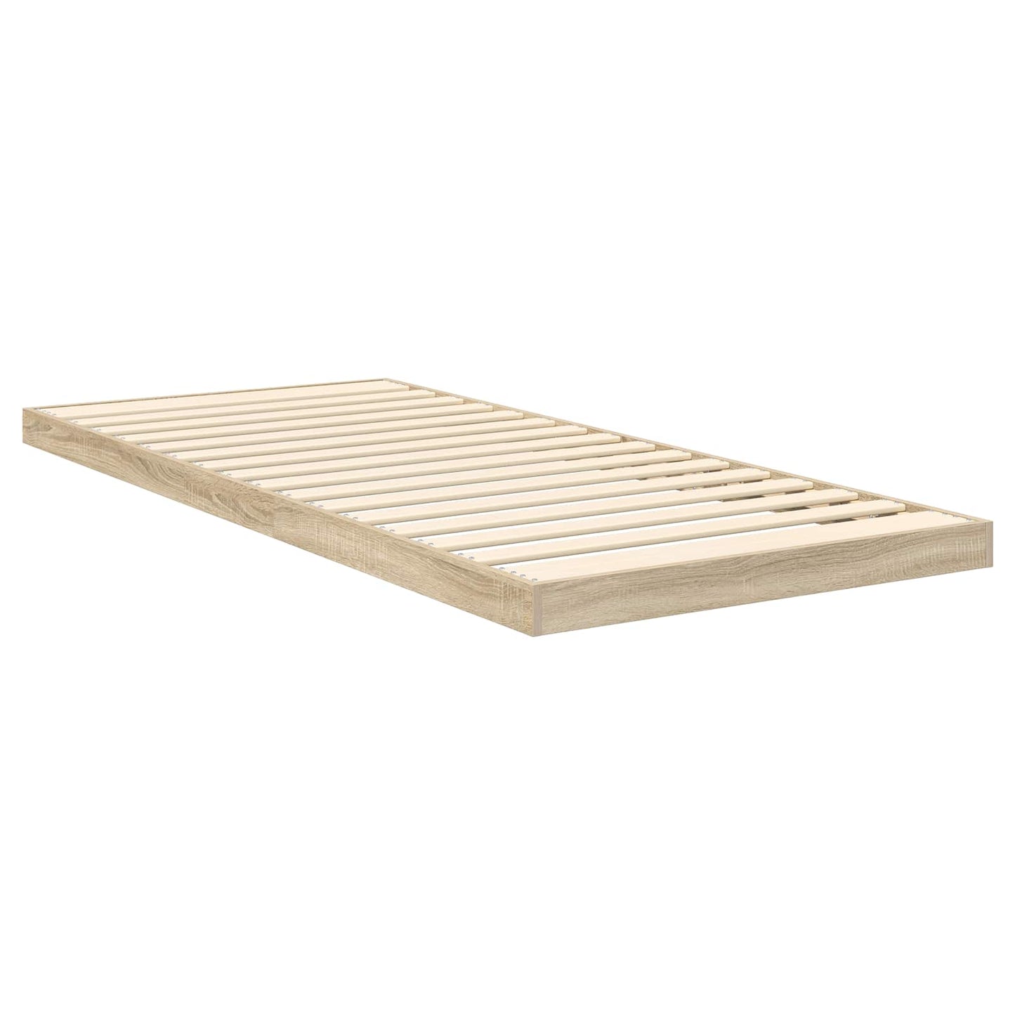Gulv seng ramme Sonoma eg 90 x 200 cm Konstrueret træ