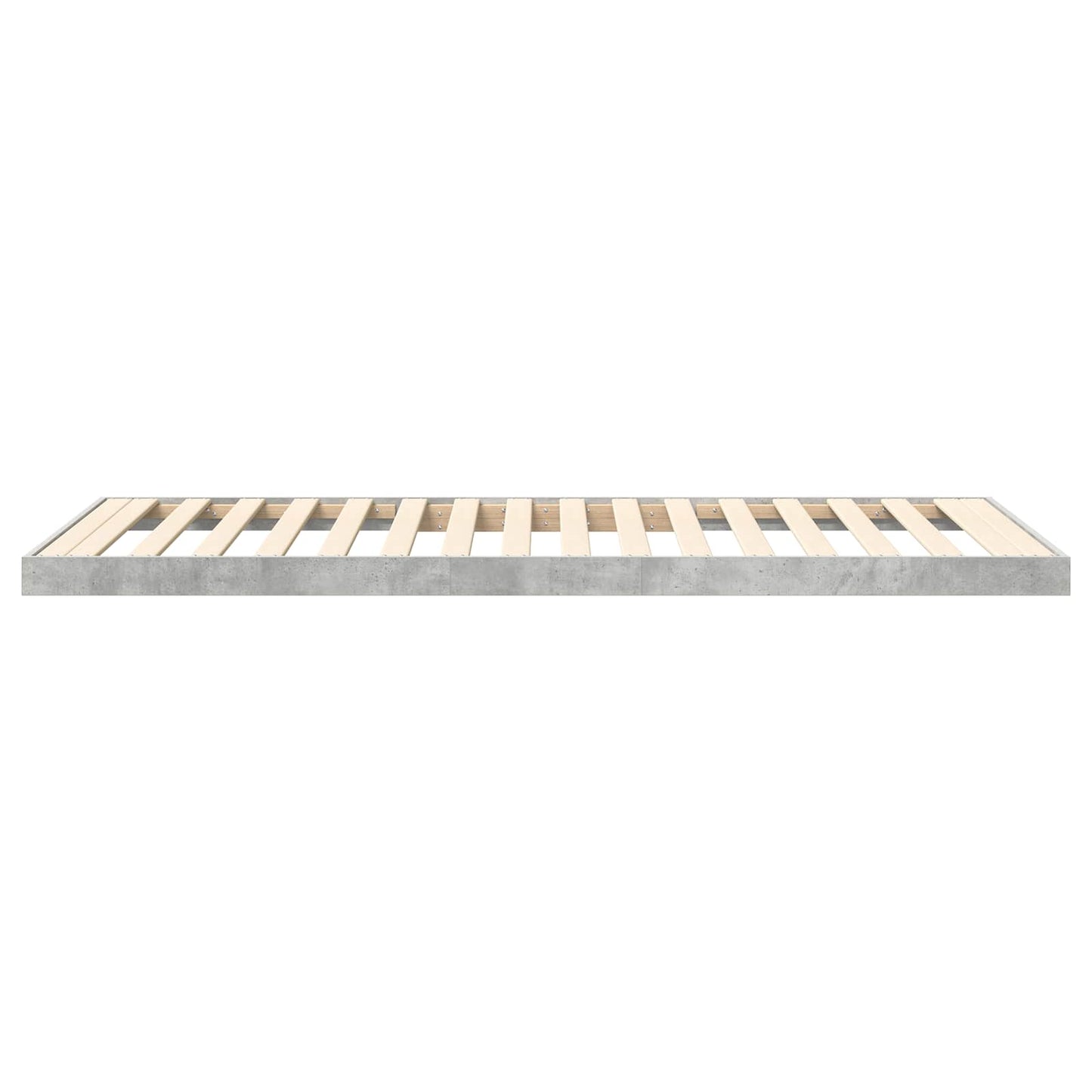 Gulv seng ramme Beton Grå 100 x 200 cm Konstrueret træ