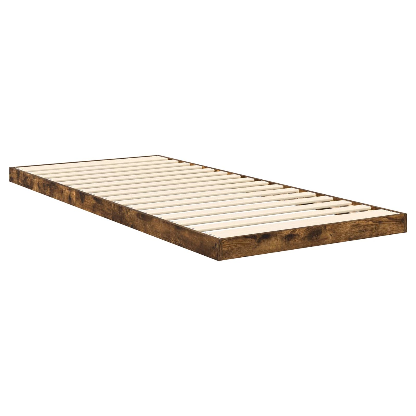 Gulv seng ramme Røget eg 100 x 200 cm Konstrueret træ