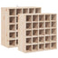 Vinfad 2 pcs Naturfarvet 56 x 25 x 56 cm Massiv fyrretræ