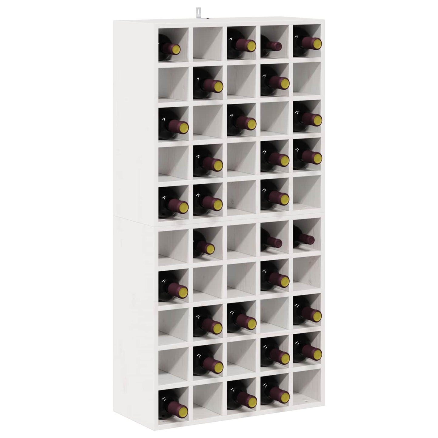Vinfad 2 pcs Hvid 56 x 25 x 56 cm Massiv fyrretræ