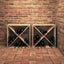Vinfad 2 pcs Naturfarvet 62 x 25 x 62 cm Massiv fyrretræ