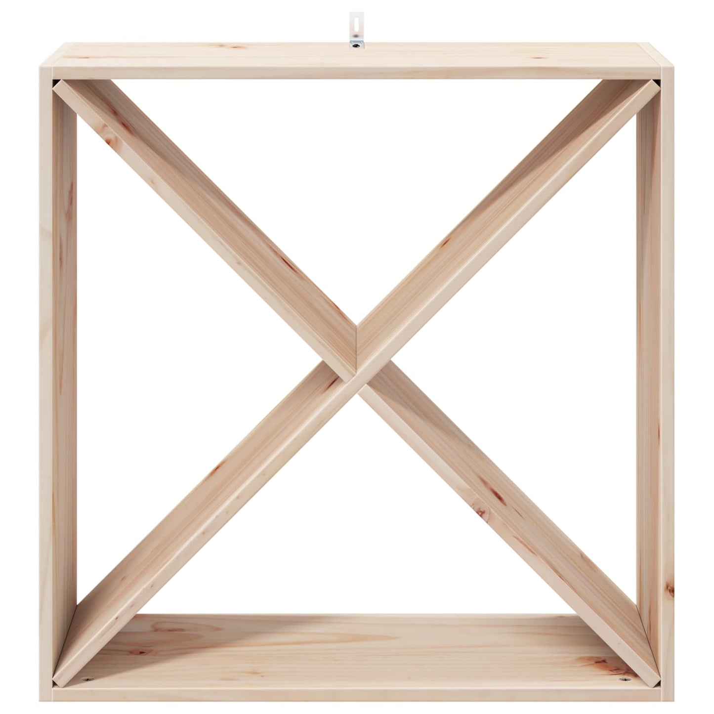 Vinfad 2 pcs Naturfarvet 62 x 25 x 62 cm Massiv fyrretræ