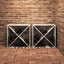 Vinfad 2 pcs Hvid 62 x 25 x 62 cm Massiv fyrretræ