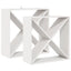 Vinfad 2 pcs Hvid 62 x 25 x 62 cm Massiv fyrretræ