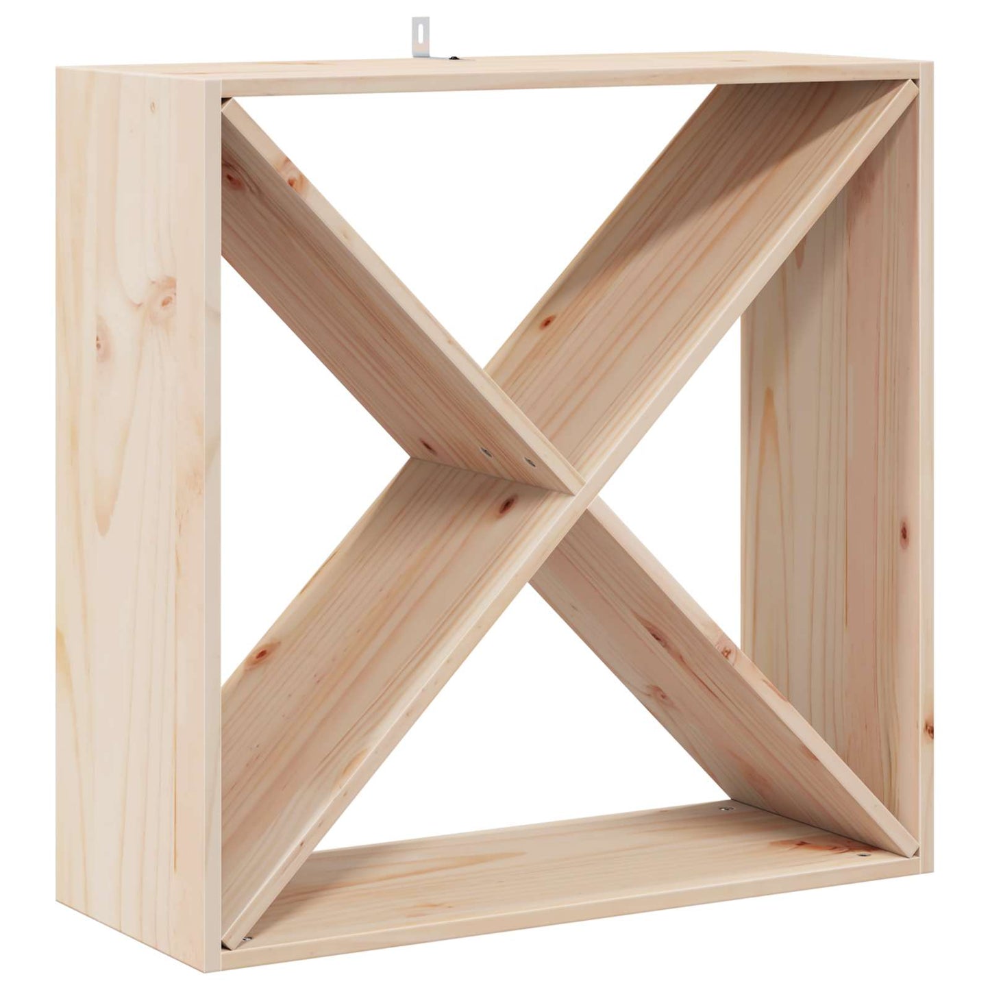 Vinfad 4 pcs Naturfarvet 62 x 25 x 62 cm Massiv fyrretræ