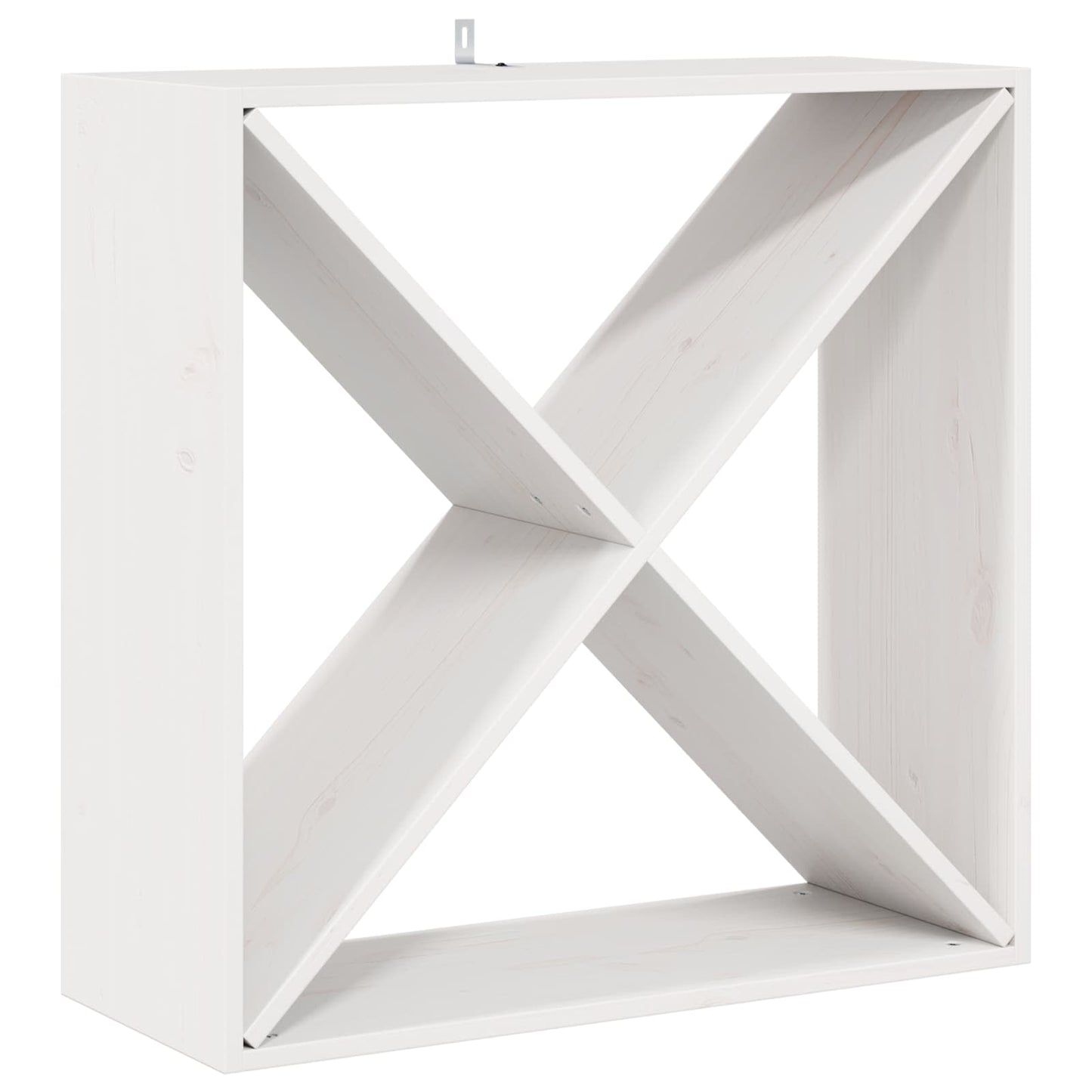 Vinfad 4 pcs Hvid 62 x 25 x 62 cm Massiv fyrretræ