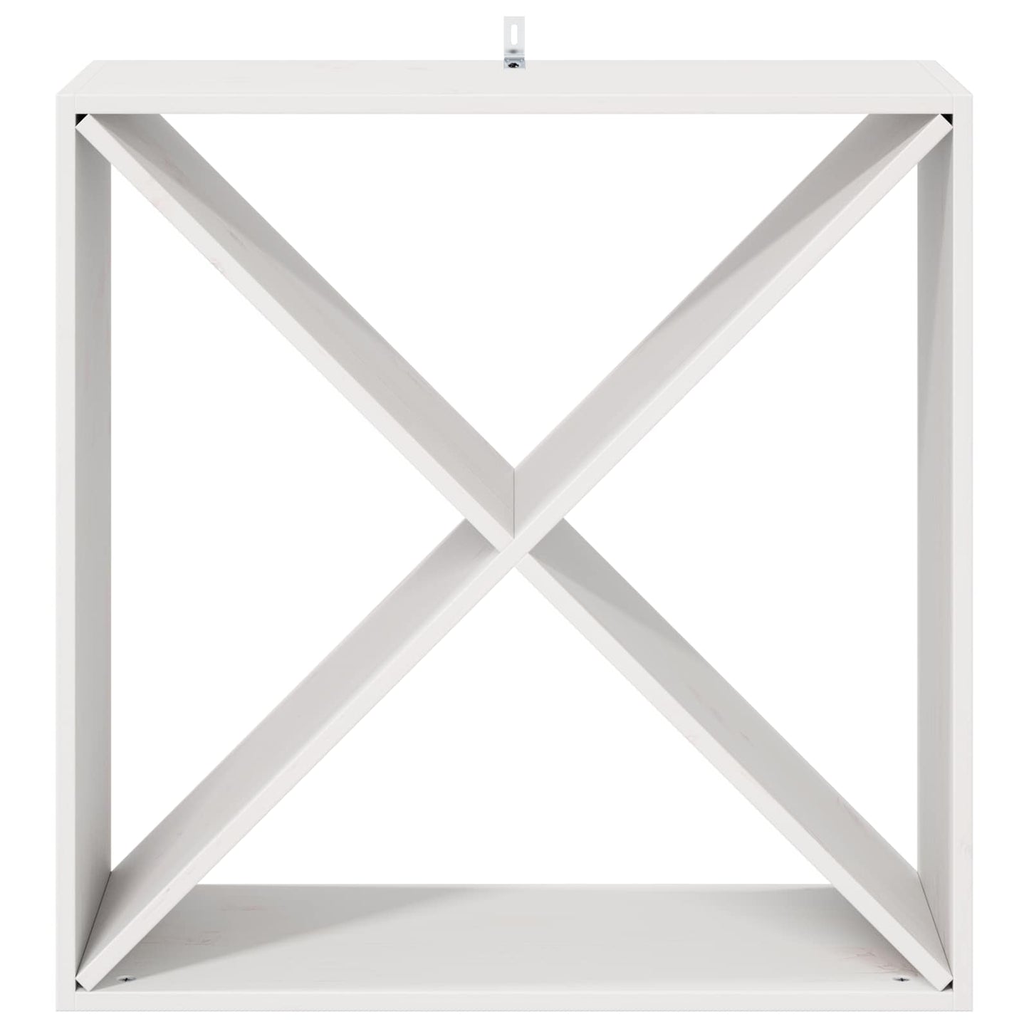 Vinfad 4 pcs Hvid 62 x 25 x 62 cm Massiv fyrretræ