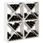 Vinfad 4 pcs Hvid 62 x 25 x 62 cm Massiv fyrretræ