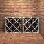 Vinfad 2 pcs Hvid 62 x 25 x 62 cm Massiv fyrretræ