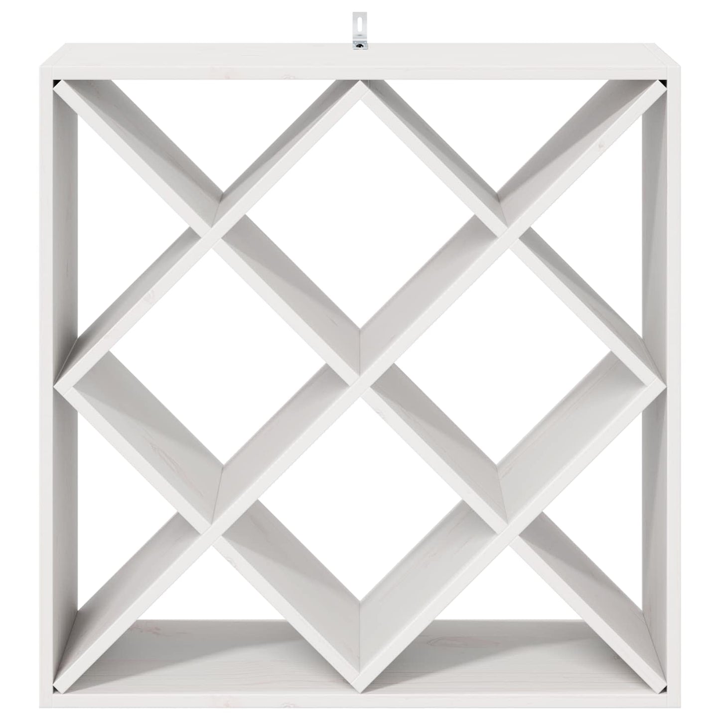 Vinfad 2 pcs Hvid 62 x 25 x 62 cm Massiv fyrretræ
