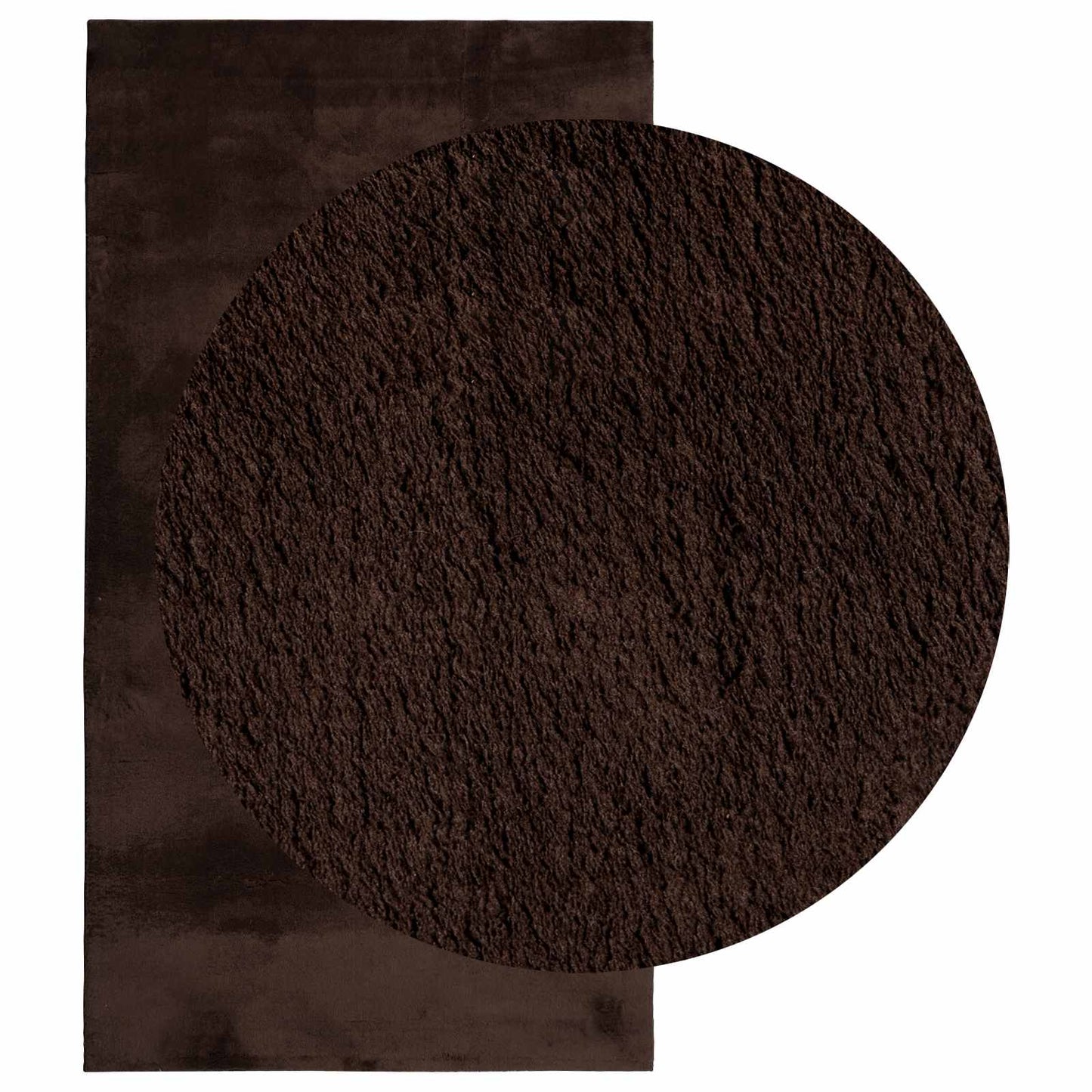 Medium luv blød og vaskbar tæppe HUARTE Brun 60 x 110 cm