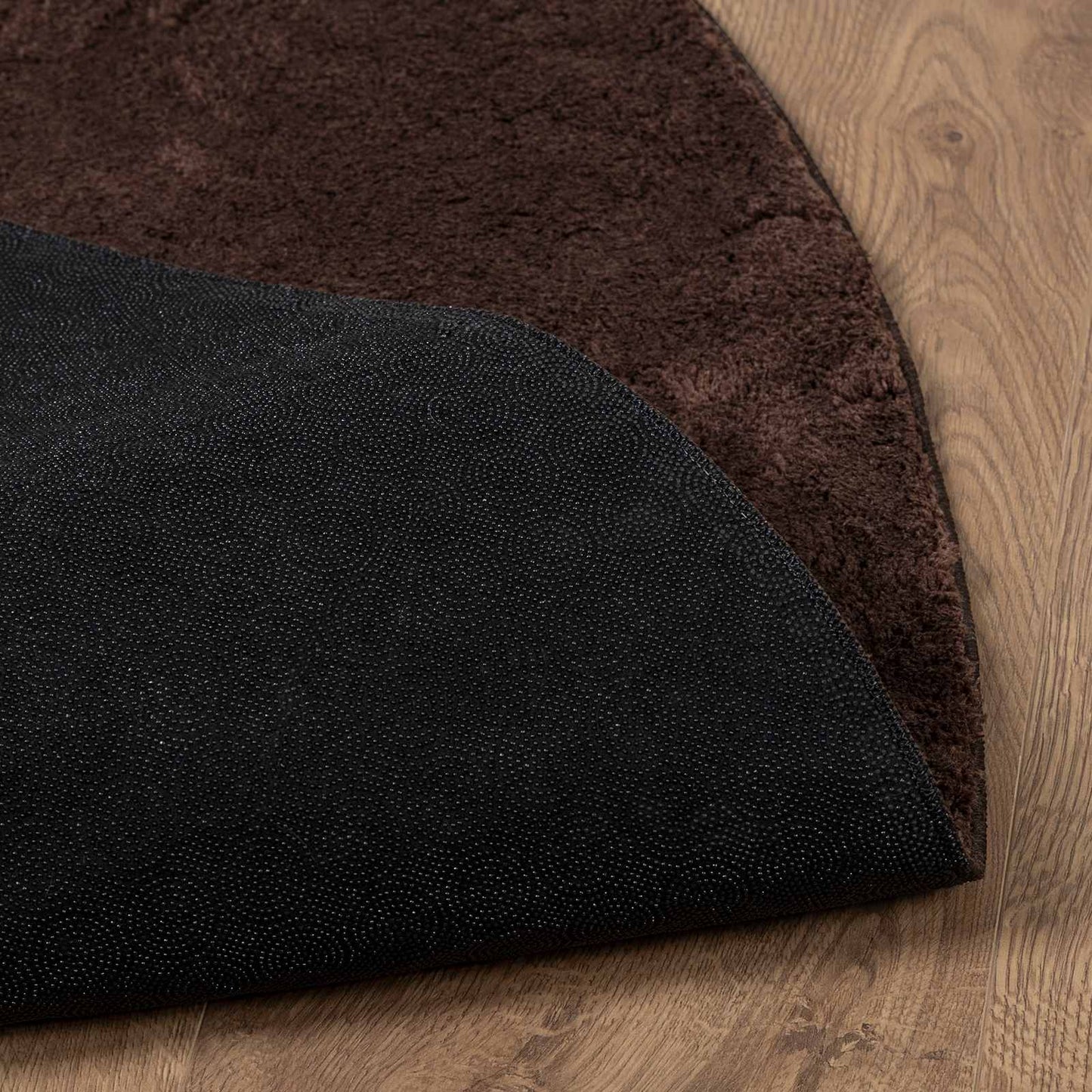 Medium luv blød og vaskbar tæppe HUARTE Brun Ø 100 CM Polyester