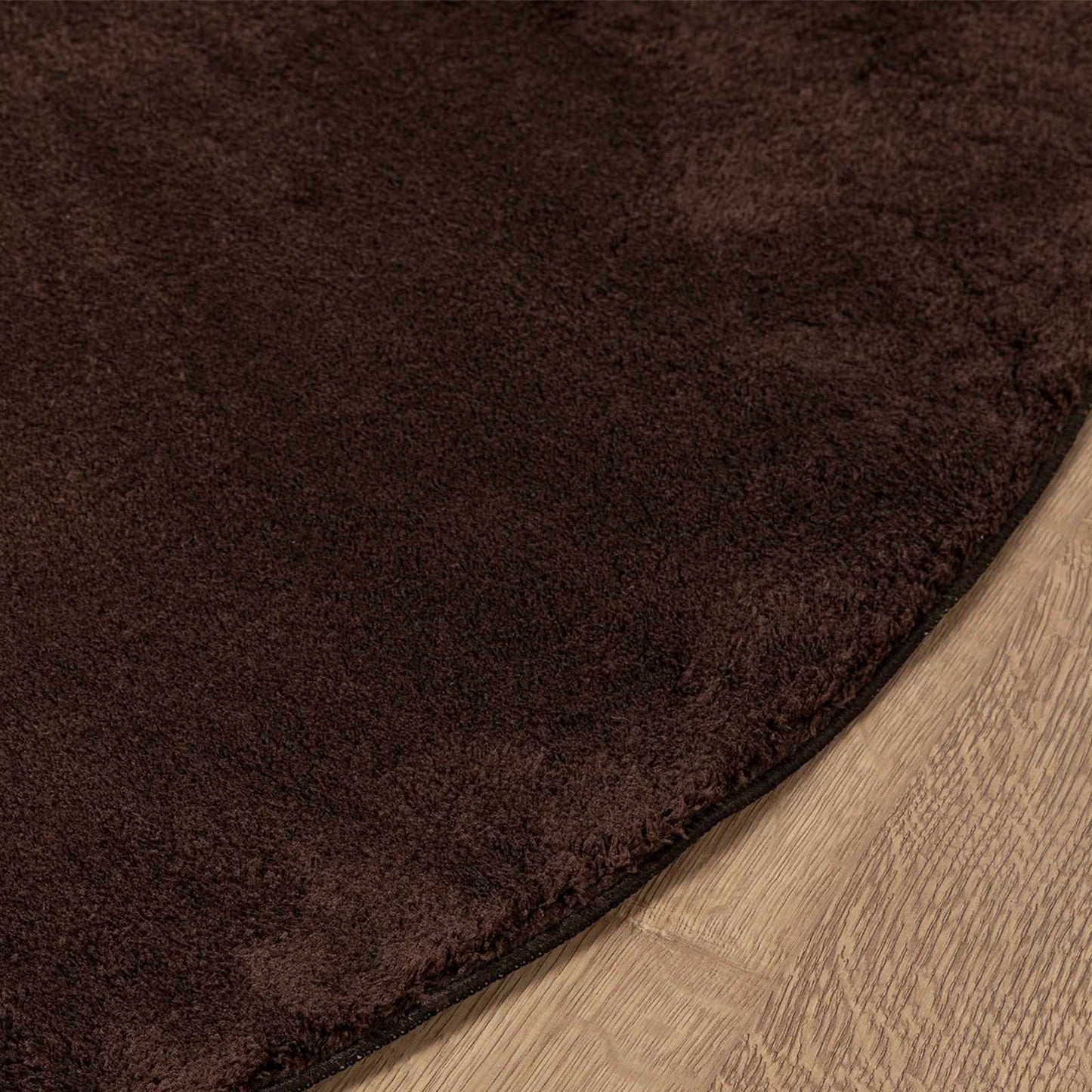 Medium luv blød og vaskbar tæppe HUARTE Brun Ø 200 CM Polyester
