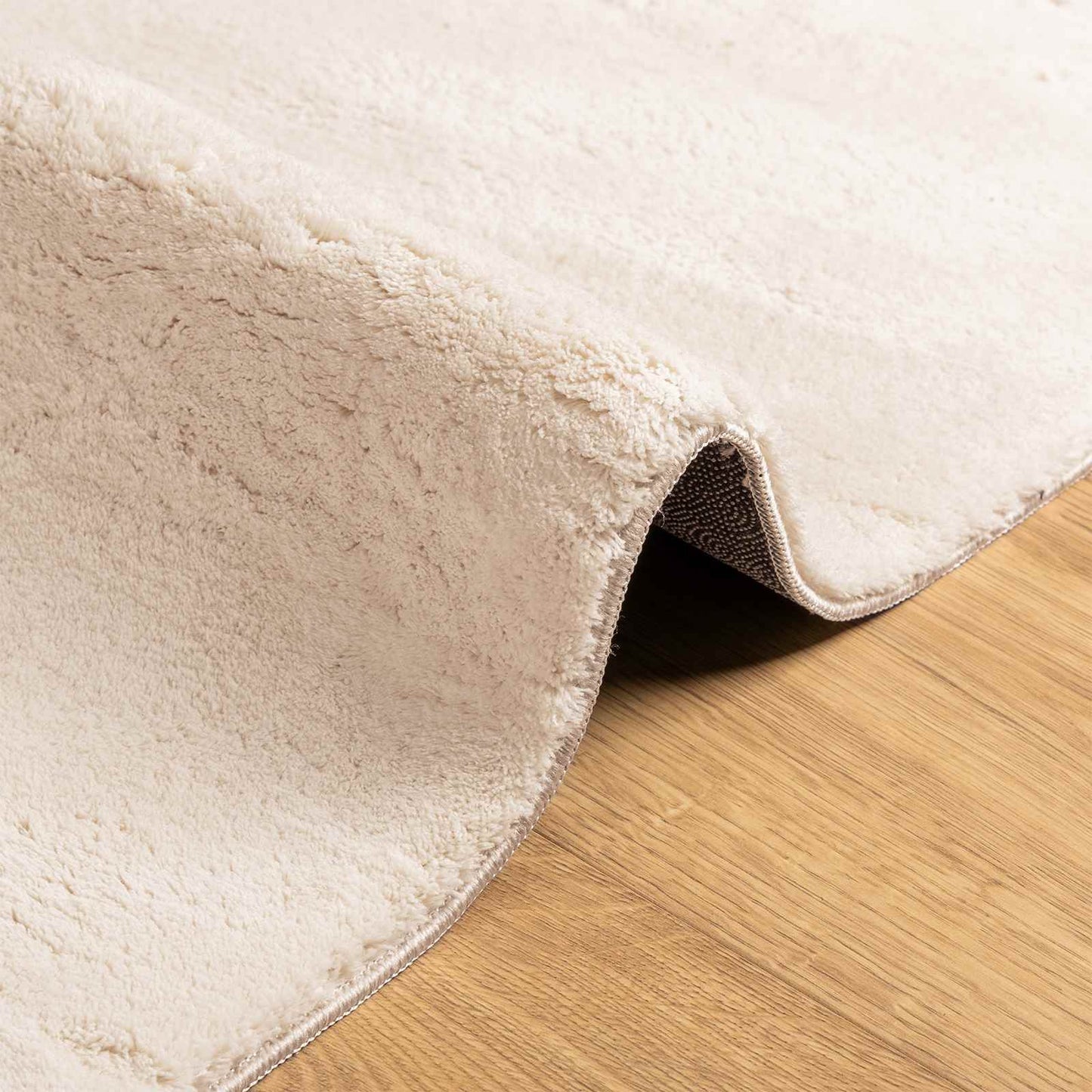 Medium luv blød og vaskbar tæppe HUARTE Beige 80 x 1000 cm