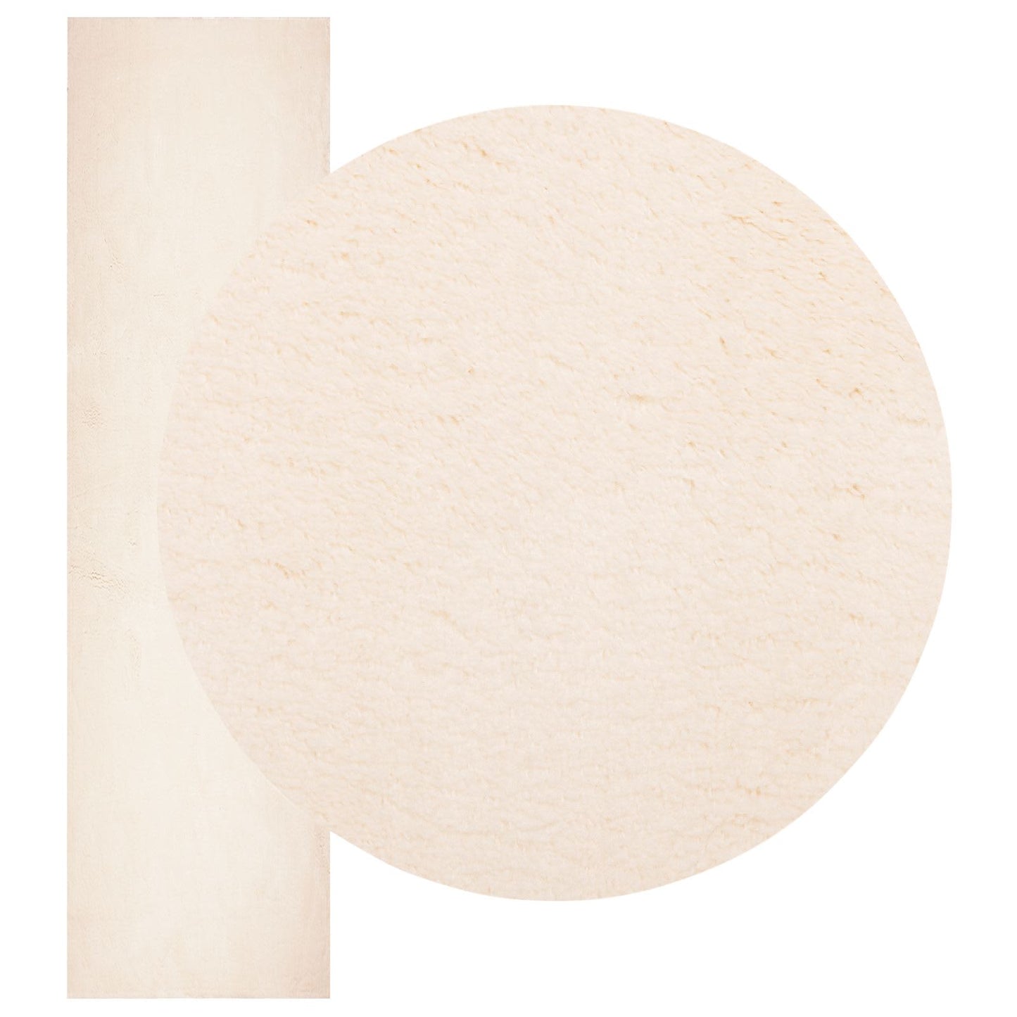 Medium luv blød og vaskbar tæppe HUARTE Beige 80 x 1000 cm