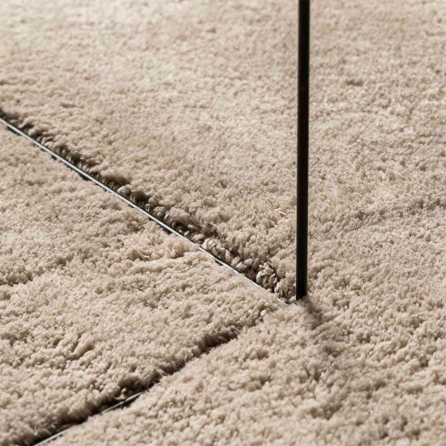 Medium luv blød og vaskbar tæppe HUARTE Sandfarvet 80 x 400 cm