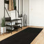 Medium luv blød og vaskbar tæppe HUARTE Sort 500 x 80 cm