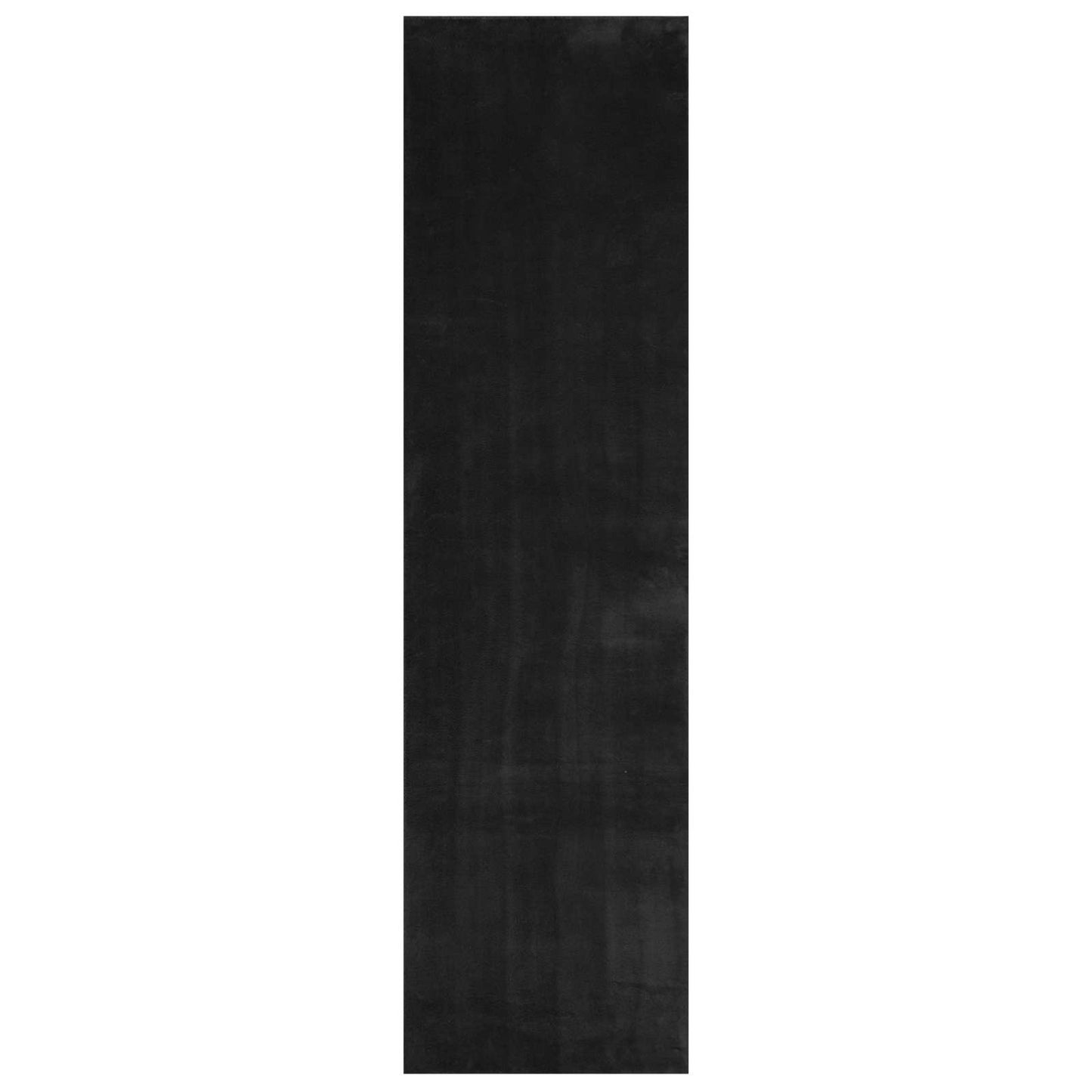 Medium luv blød og vaskbar tæppe HUARTE Sort 750 x 80 cm
