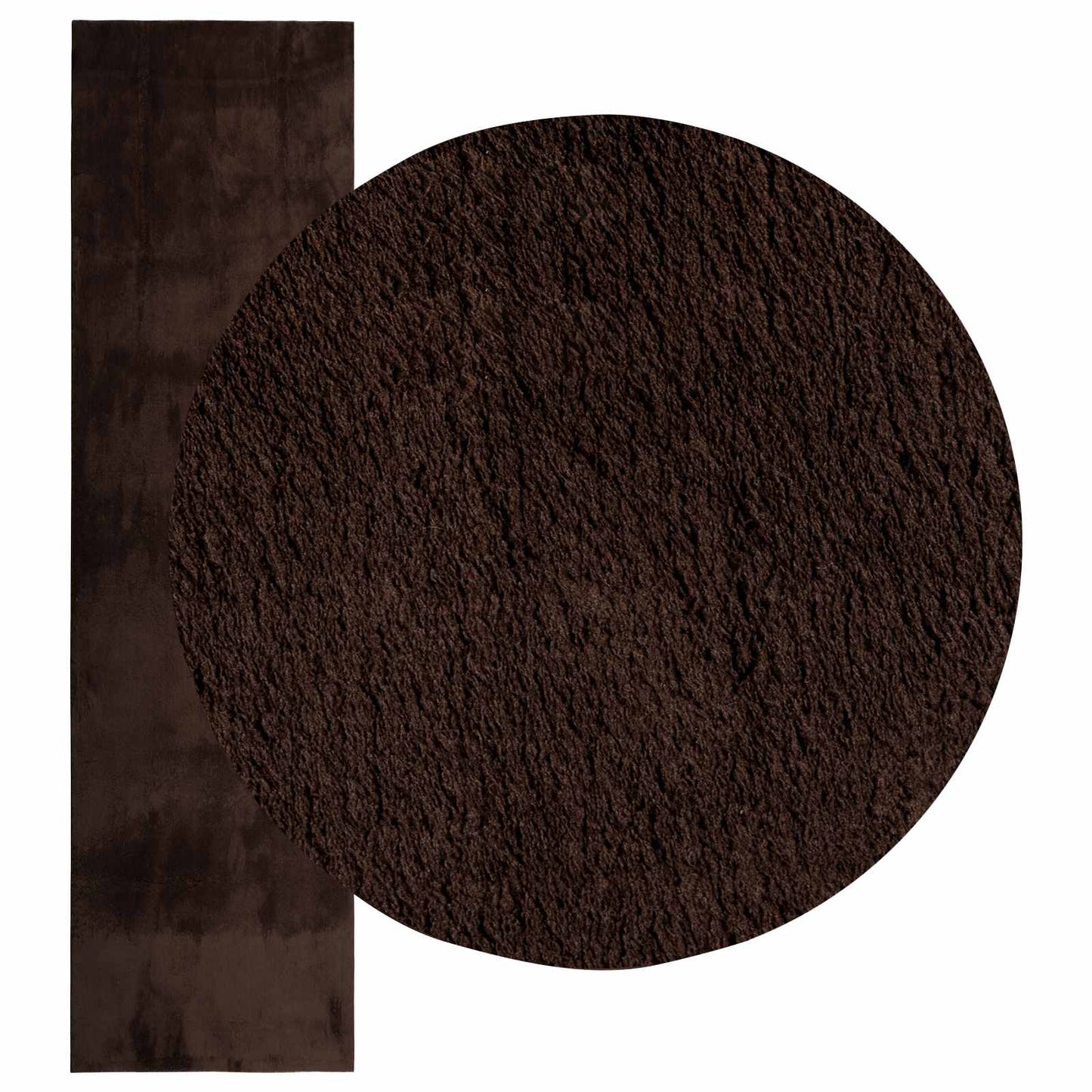 Medium luv blød og vaskbar tæppe HUARTE Brun 500 x 80 cm
