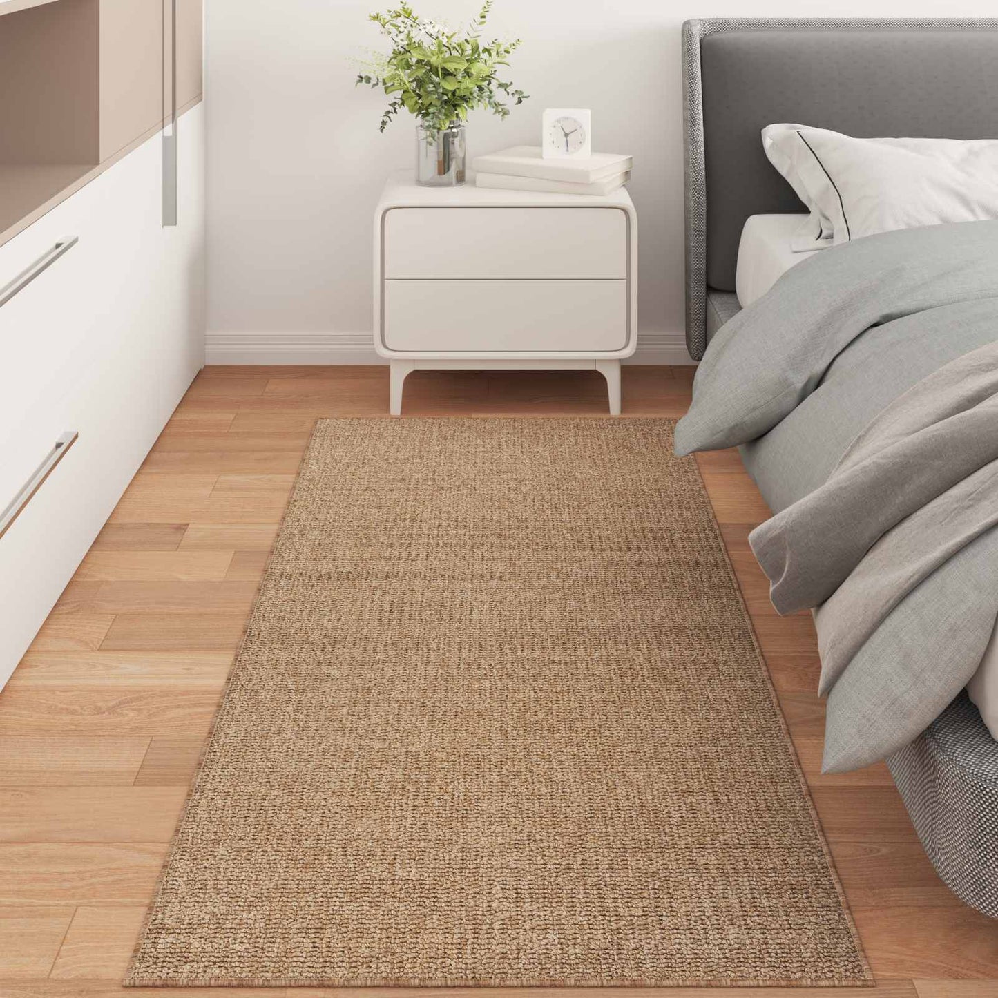 Områdetæpper Rektangulær AGIRA Naturfarvet 150 x 80 cm