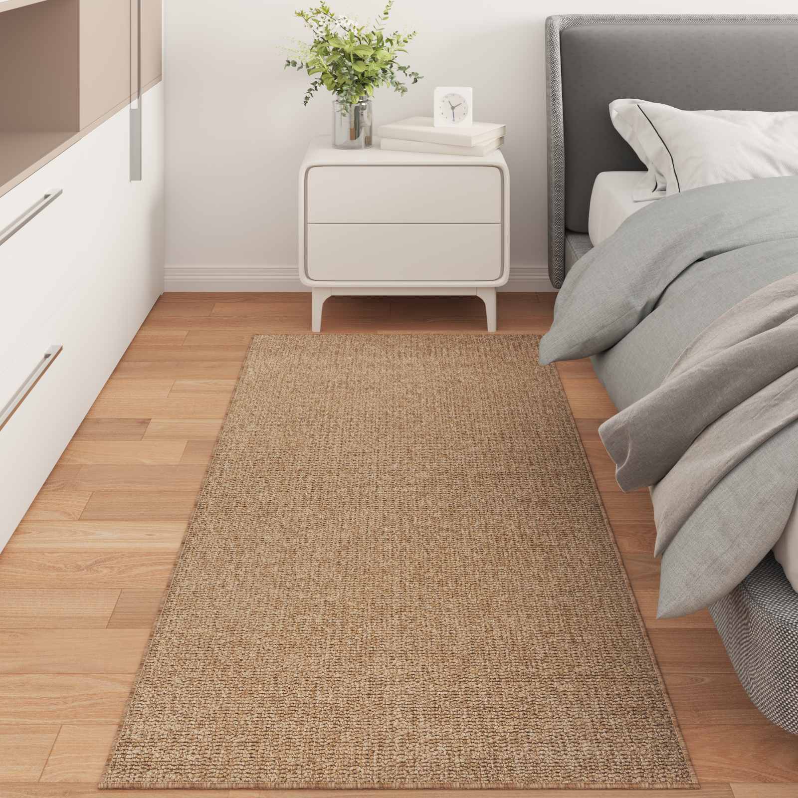 Områdetæpper Rektangulær AGIRA Naturfarvet 200 x 80 cm billede