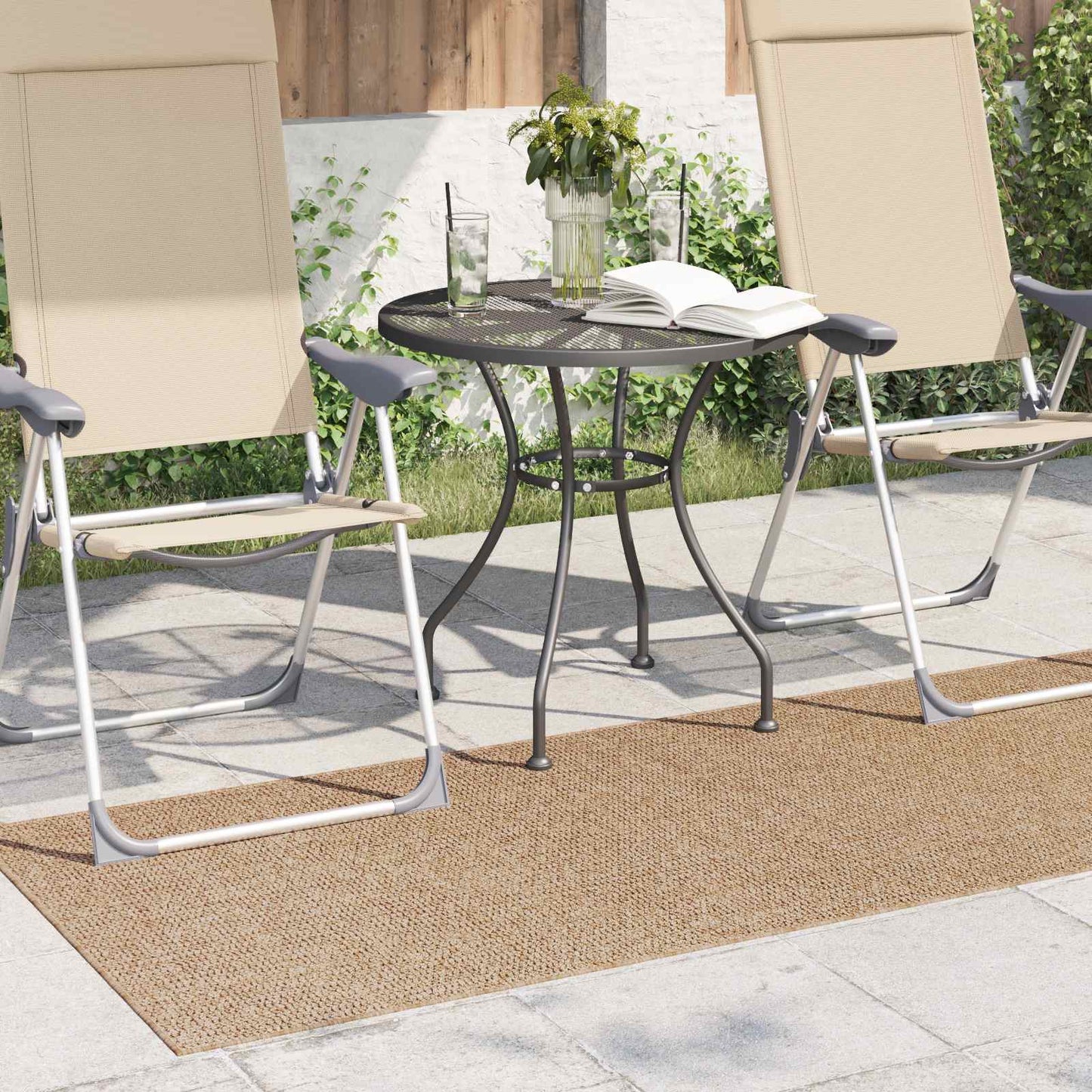 Områdetæpper Rektangulær AGIRA Naturfarvet 200 x 80 cm