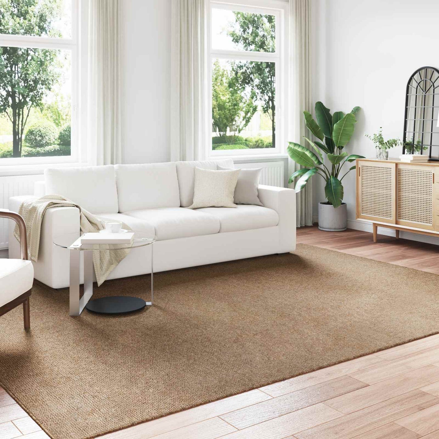 Områdetæpper AGIRA Naturfarvet 340 x 240 cm Polyester