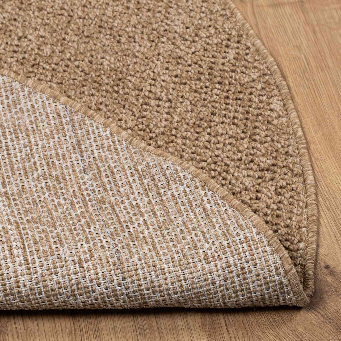 Områdetæpper Rund AGIRA Naturfarvet Ø 120 CM Polyester