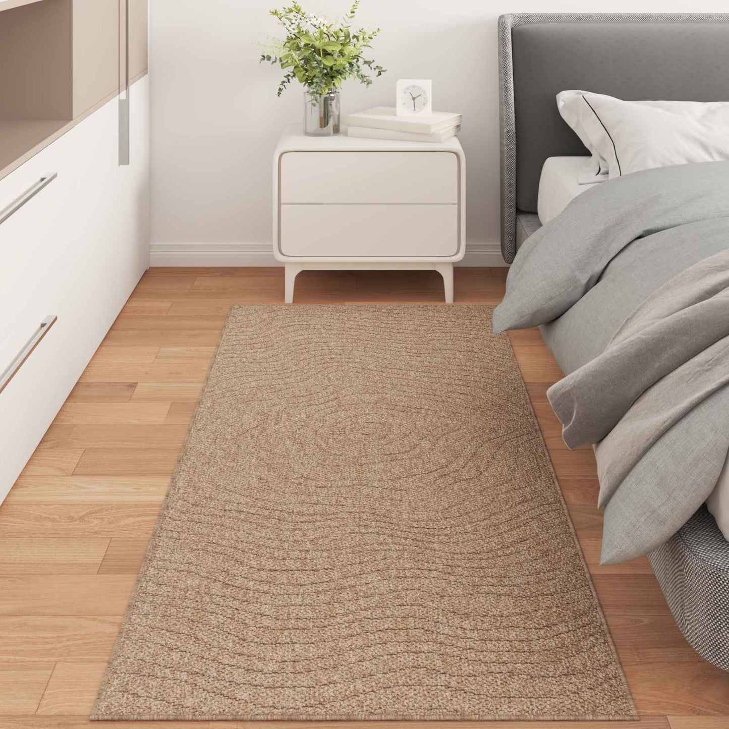 Områdetæpper Moiré AGIRA Naturfarvet 200 x 80 cm Polyester