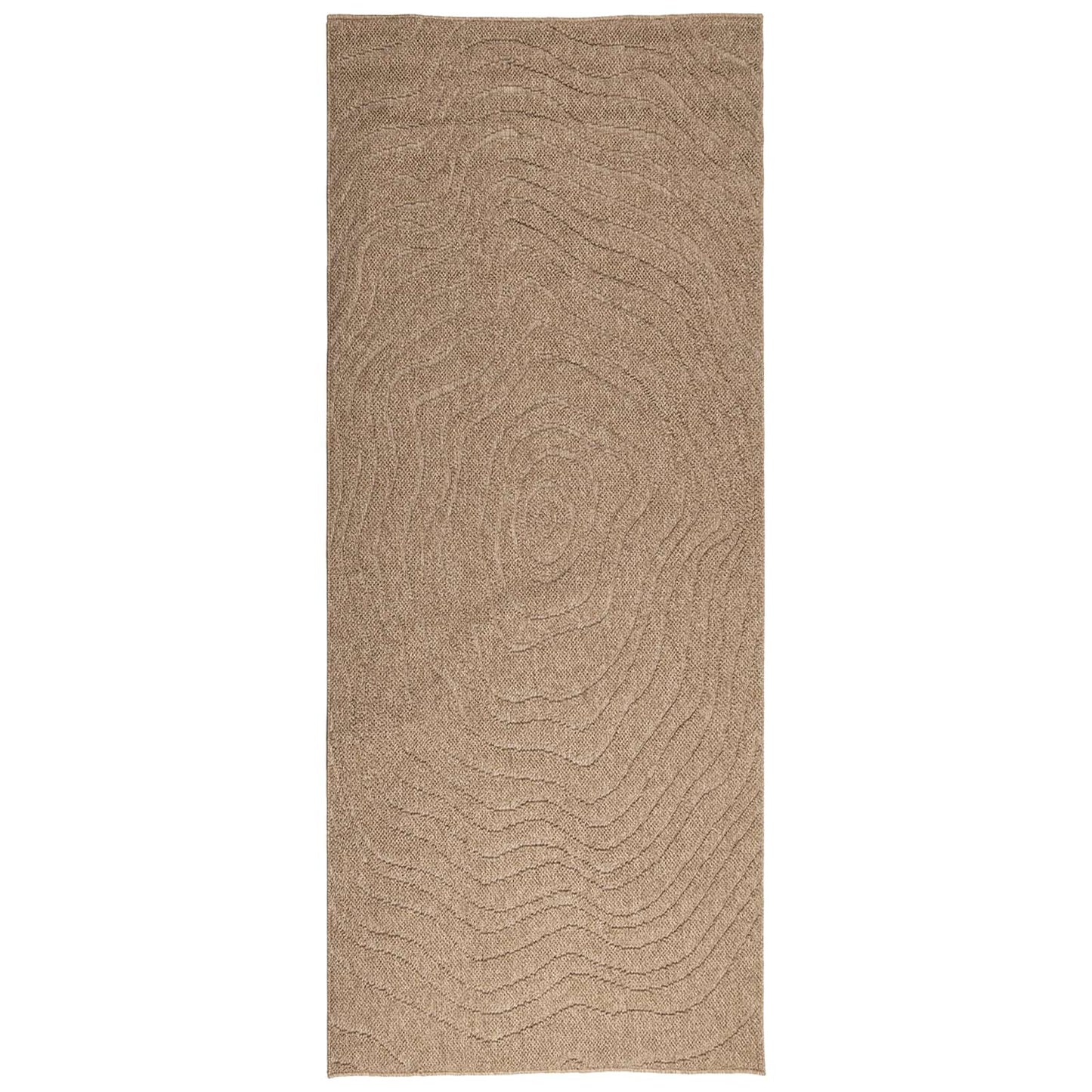 Områdetæpper Moiré AGIRA Naturfarvet 200 x 80 cm Polyester