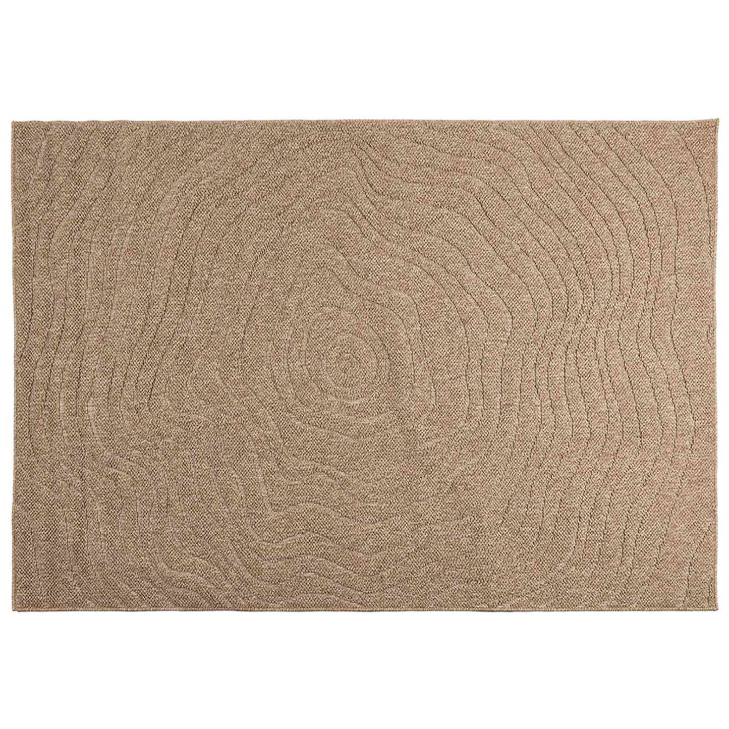 Områdetæpper Moiré AGIRA Naturfarvet 170 x 120 cm Polyester