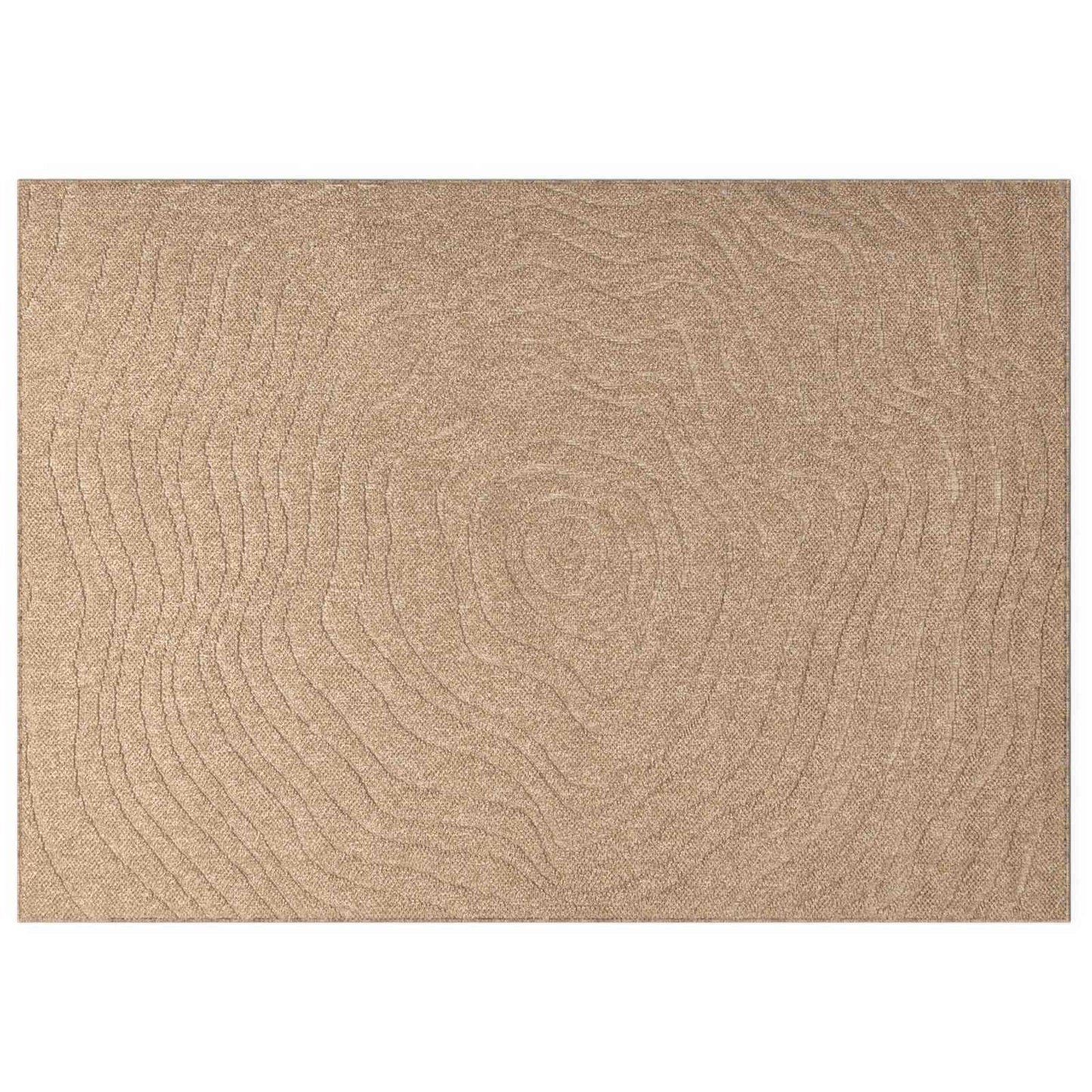 Områdetæpper Moiré AGIRA Naturfarvet 340 x 240 cm Polyester