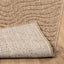Områdetæpper Moiré AGIRA Naturfarvet 200 x 200 cm Polyester