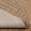 Områdetæpper Rund Moiré AGIRA Naturfarvet Ø 200 CM Polyester