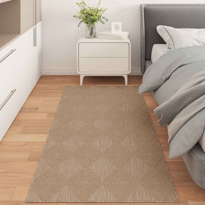 Områdetæpper Rektangulær AGIRA Naturfarvet 150 x 80 cm