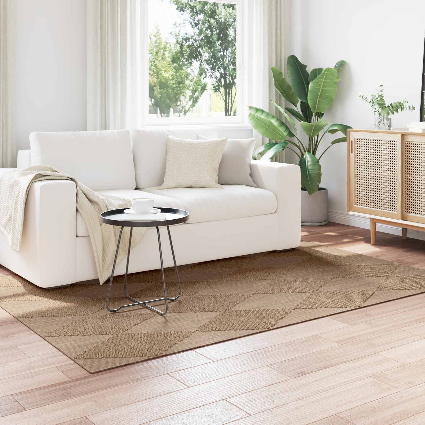 Områdetæpper AGIRA Naturfarvet 230 x 160 cm Polyester