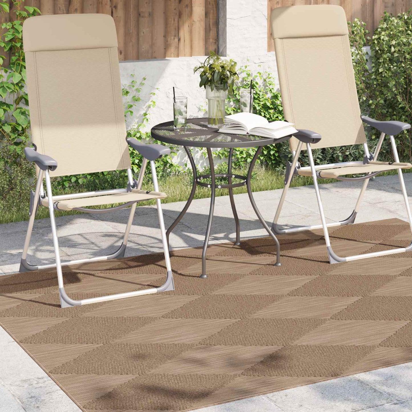 Områdetæpper AGIRA Naturfarvet 230 x 160 cm Polyester