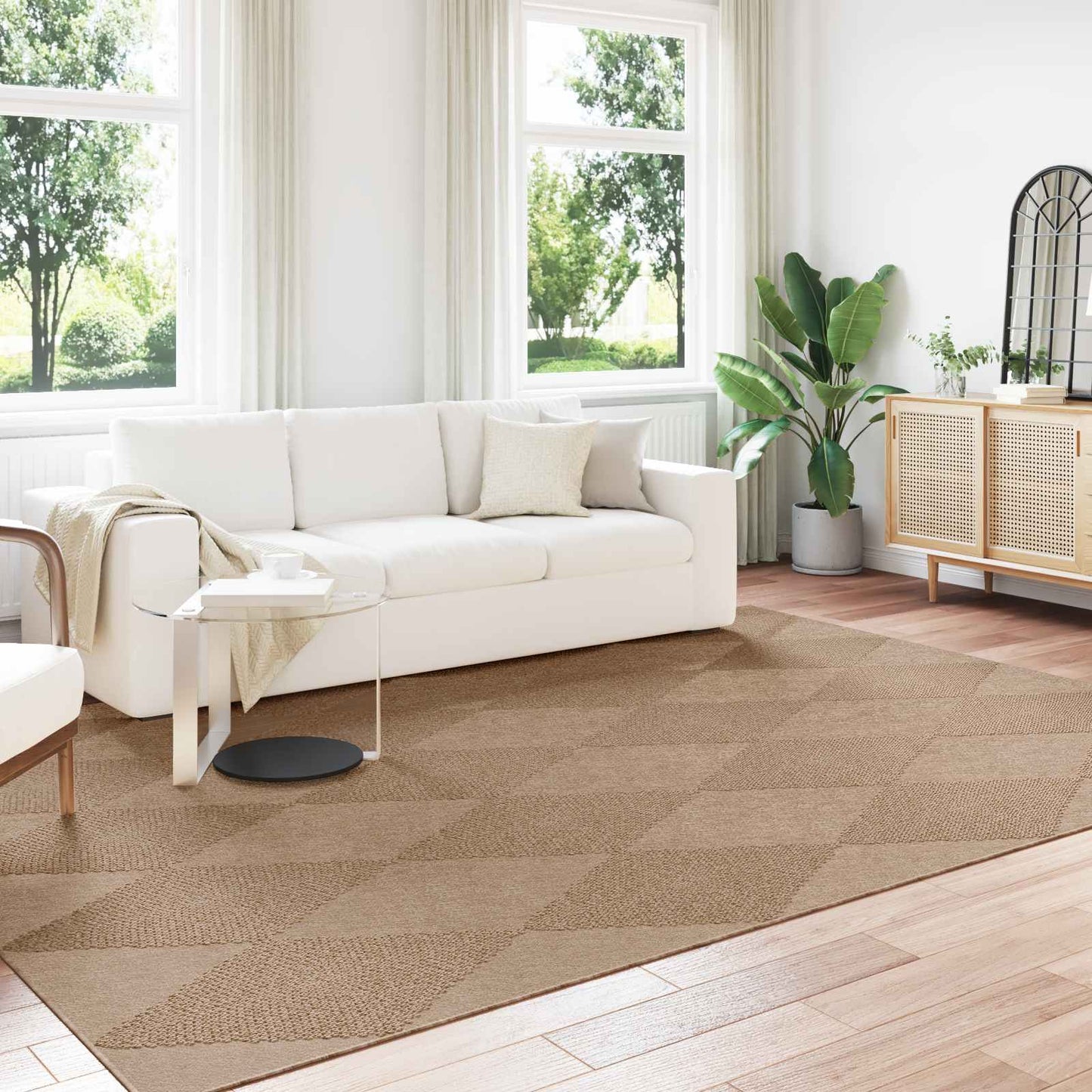 Områdetæpper AGIRA Naturfarvet 340 x 240 cm Polyester
