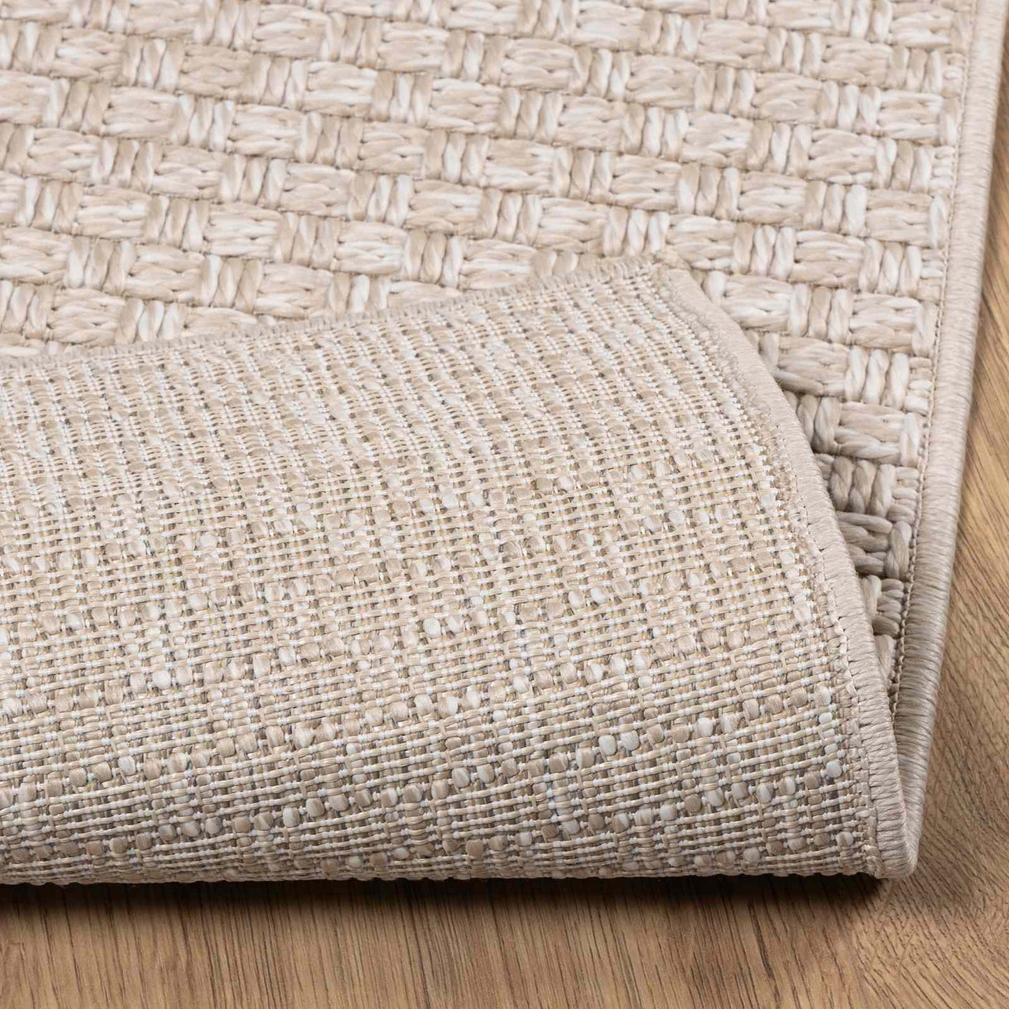 Områdetæpper Rektangulær FARO Creme 200 x 80 cm Polyester